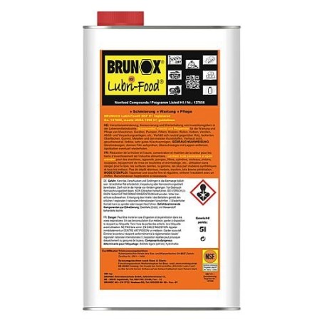 Huile alimentaire BRUNOX Lubri-Food bidon 5l