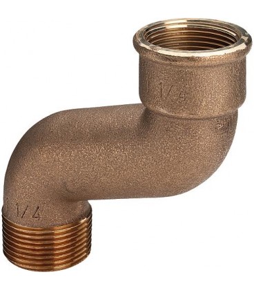 Coude en S en bronze décalé 70 mm type 3004 ixa DN25 (1")