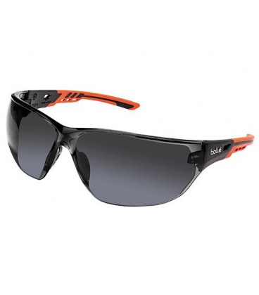 Lunettes de protection NESS+ monture orange / noire - verre fumé PC NESSPPSF