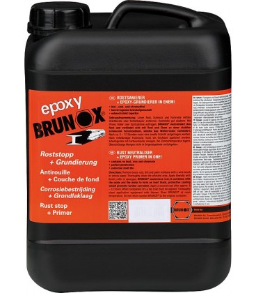 Anti-rouille & couche de fond BRUNOX epoxy bidon de 5 litres
