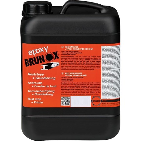 Anti-rouille & couche de fond BRUNOX epoxy bidon de 5 litres