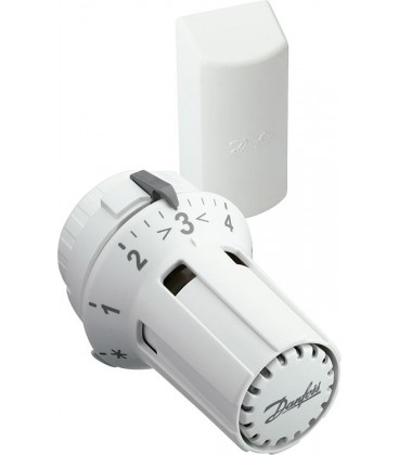 Tête thermostatique Danfoss RAW 5012, couleur RAL 9016, blanc, sonde à distance