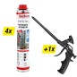 Pack promotionnel, mousse avec pistolet PUPM 4 noir