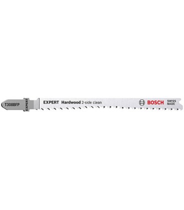 Lames de scie sauteuse BOSCH® EXPERT T308BFP longueur 117 mm, pour panneaux revêtus de plastique, conditionnement 3 pièces