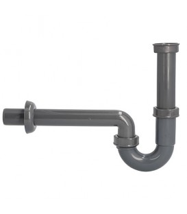 Siphon tubulaire DN32 11/4" x 32 mm en matière recyclée