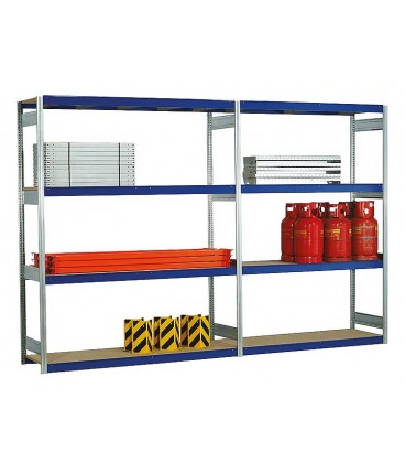 Etagere enfichable 4 étages, charge 2500 kg 2500x2010x400 mm