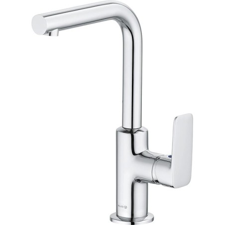 Mitigeur lavabo Kludi Pure & Style, déport 150 mm, chromé, bec orientable