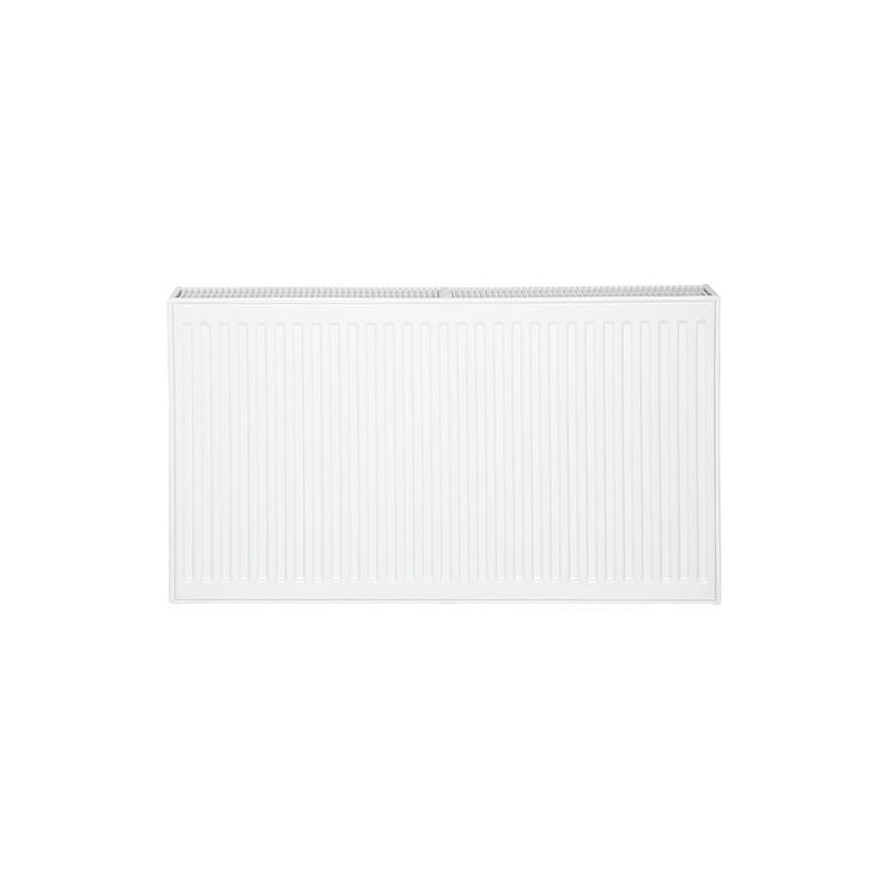 Radiateur profilé PLATTELLA V6 L raccordement standard 6-raccords, Type 33/500/800, couleur blanc RAL 9016