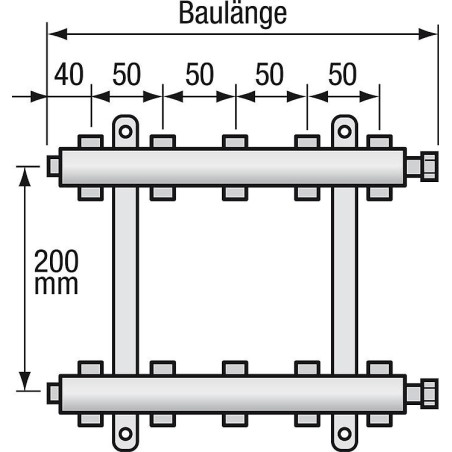 Repartiteur Strawa 7 groupes Type e-class 5207 1" ecrou pivotant