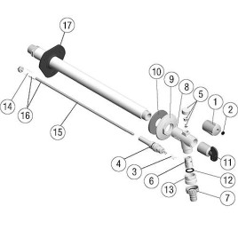 Clapet de rechange avec vanne sans broche pour FROSTI selon figure