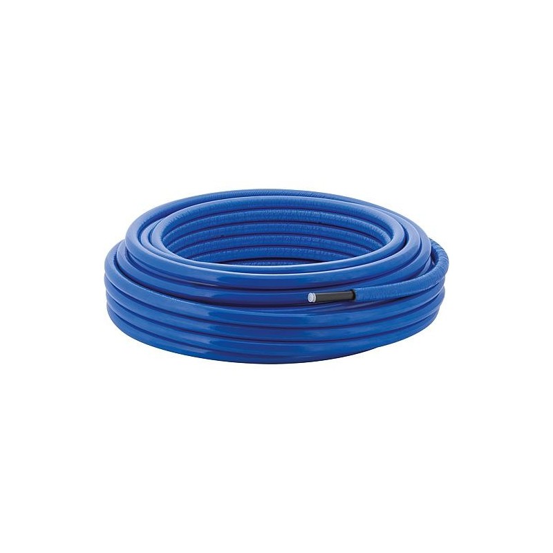 Tuyau Mepla ML d26 longueur 25 m - préinsonorisé en rond 10 mm bleu