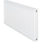 Radiateur profilé PLATTELLA V6 L raccordement standard 6-raccords, Type 22/400/1400, couleur blanc RAL 9016