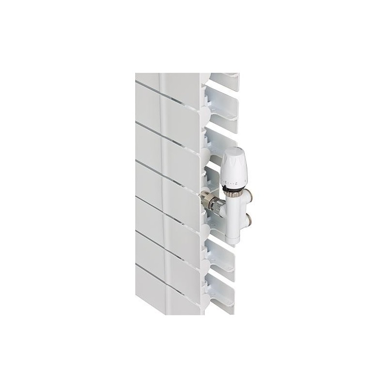 Radiateur Alu Garda S/90 AC avec raccord milieu type 1600-5, RAL9010