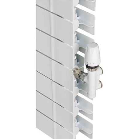 Radiateur Alu Garda S/90 AC avec raccord milieu type 1600-5, RAL9010