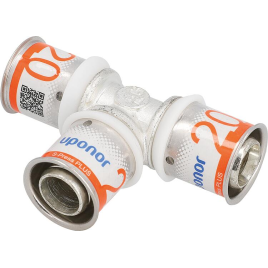 Pièce en T S-Sertir PLUS Uponor Ø25mm-Ø25mm-Ø25mm