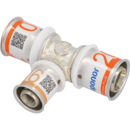 Pièce en T réduite S-Sertir PLUS Uponor Ø25mm-Ø20mm-Ø16mm