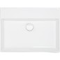 Vasque Elayla sans trou de robinet en céramique, blanc 600x130x450 mm