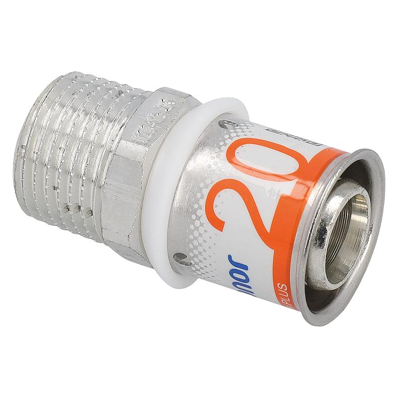 Raccord de transition S-Sertir PLUS Uponor Ø16mm-DN15 (1/2") AG