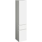 Armoire haute Geberit Renova Plan 2 portes, 1 tiroir, 390x1800x360 mm blanc brillant