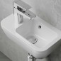 Lave-mains VitrA Integra avec trou robinet 370 x 220 mm HL droite avec trop-plein blanc