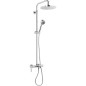 Colonne de douche Enzan douchette, tête de douche Ø 250 mm et mitigeur thermostatique chrome