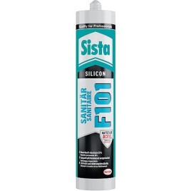 Silicone sanitaire SISTA F101 gris ciment (brillant)