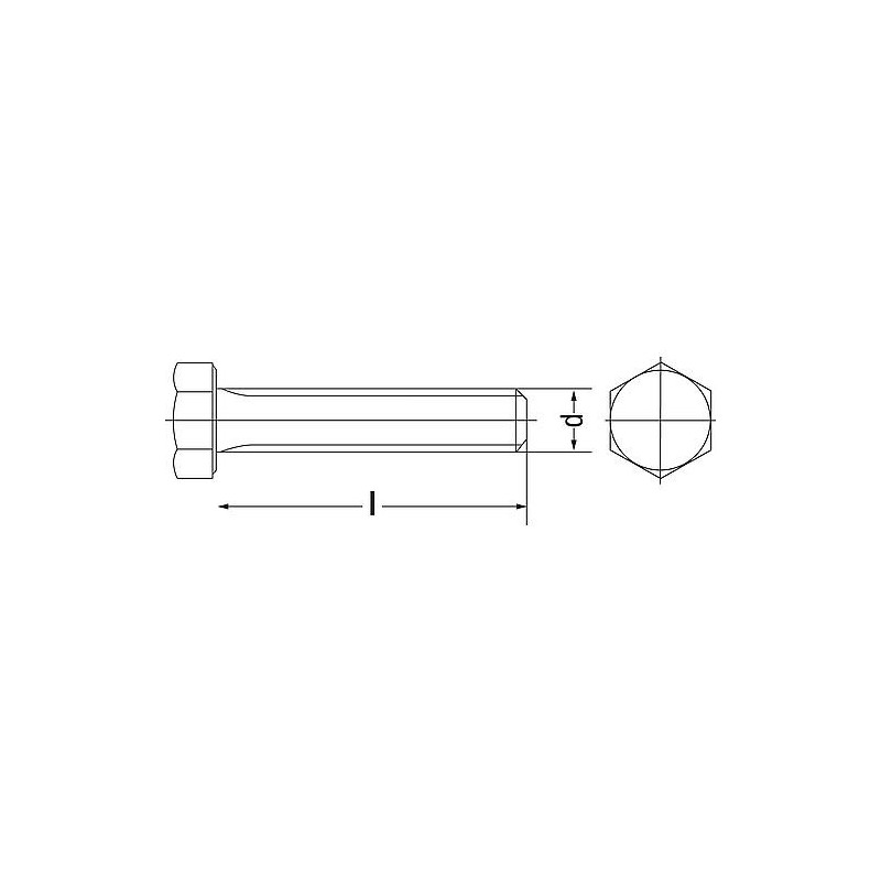 Vis six pans 10.9 avec filetage complet M 8x22, UE 200