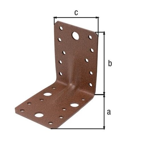 Raccord coudé pour charges lourdes 90 x 90 x 65 mm, avec moulure DURAVIS®,