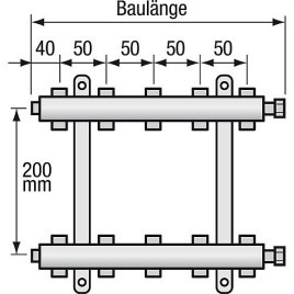 Repartiteur Strawa 6 groupes Type e-class 5206 1" ecrou pivotant