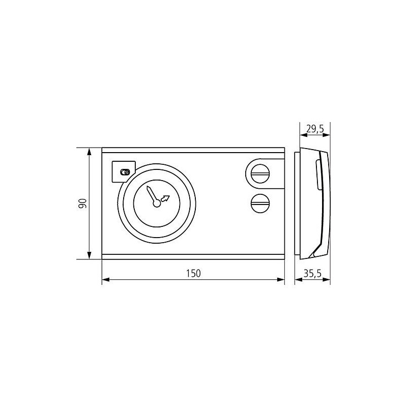 Theben thermostat a horloge RAM 784 blanc 24 heures / 7 jours