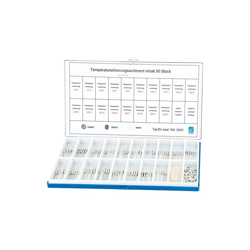 assortiment limiteur T°C axial, 90 pcs