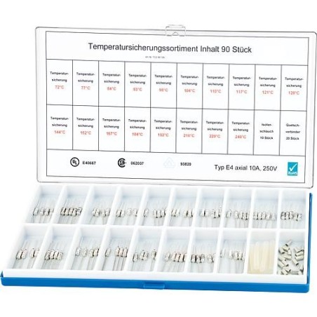 assortiment limiteur T°C axial, 90 pcs