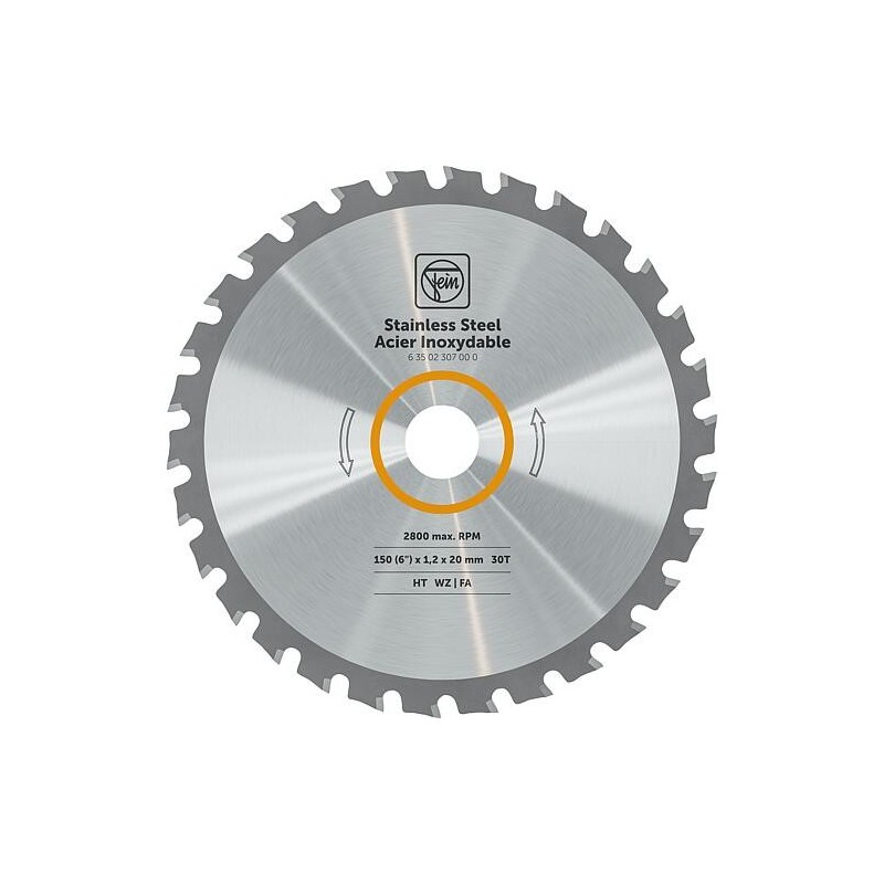 Lames de scie circulaire Fein, Ø 150 mm pour inox