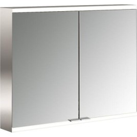 Armoire à miroir Emco Prime2 Facelift 800 LED, 783x700x152mm, 2 portes, aluminium/miroir