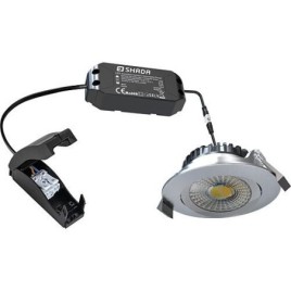 Spot encastrable à LED - 6W 530lm 2700-1800K - baissable - nickel