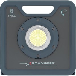 Lampes de travail LED sans fil scangrip® NOVA 6 C+R for LIFE, projecteur de chantier, 18 V avec batterie 3,2 Ah