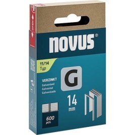 Agrafe à fil plat Novus type G 11/14 galvanisé UE: 600 pièces