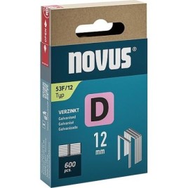 Agrafe à fil plat Novus type F 53F/12 galvanisé, extra dur UE: 600 pièces