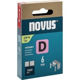 Agrafe à fil plat Novus type F 53F/6 galvanisé, extra dur UE : 1200 pièces