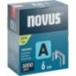 Agrafes à fil fin Novus type A 53/6 galvanisées, superdures Cond. : 5000 pièces