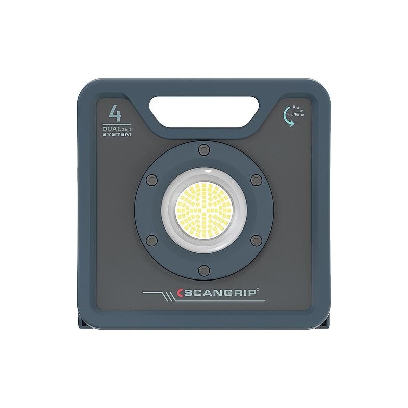 Lampes de travail LED sans fil scangrip® NOVA 4 C+R for LIFE, projecteur de chantier, 18,5 V avec batterie 2,6 Ah