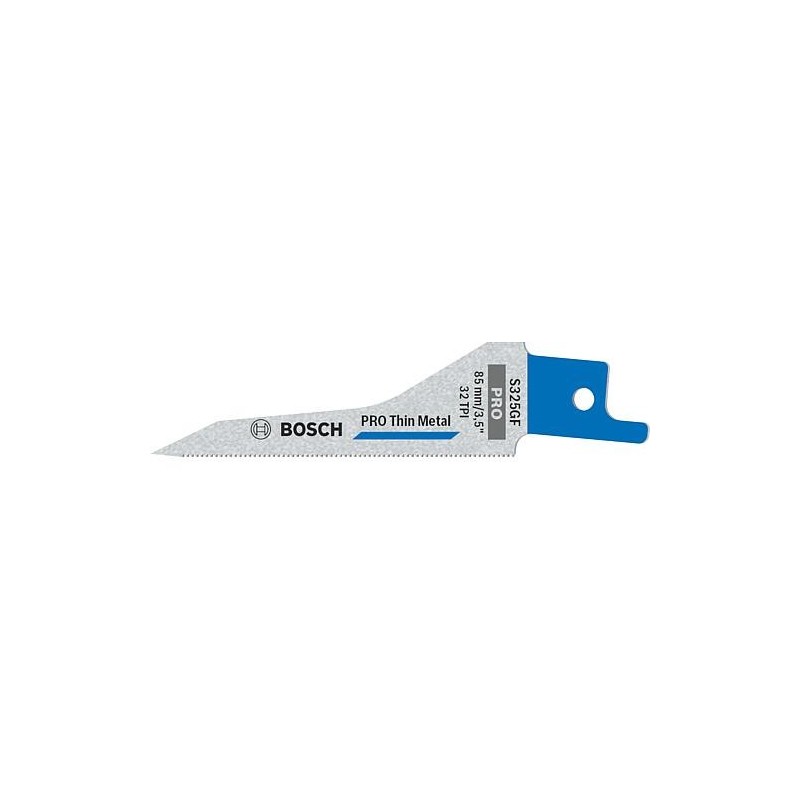 Lame de scie sabre Bosch Pro S325GF, pas de denture 0,8 x 85 mm, Cond. 5 pièces