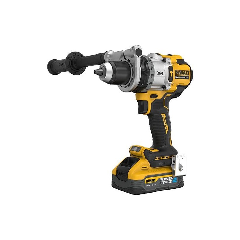 Perceuse-visseuse à percussion sans fil Dewalt DCD1007H2T-QW, 18V avec 2x 5,0 Ah Powerstak batterie et Chargeur