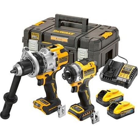 Kit de batteries Dewalt DCK2200H2T-QW, 2 pièces, 18 V avec 2x 5,0 Ah Powerstack batterie et Chargeur