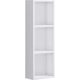 Armoire haute Kasari ouverte, blanc brillant, 300x900x170mm