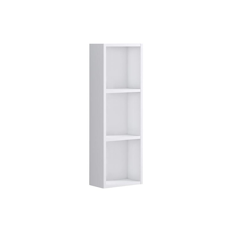 Armoire haute Kasari ouverte, blanc brillant, 300x900x170mm