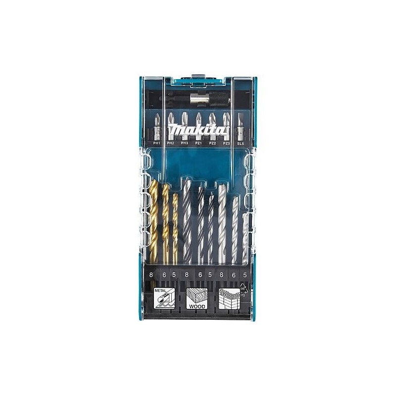 Kit de forets et d’embouts Makita D-74887 17 pièces