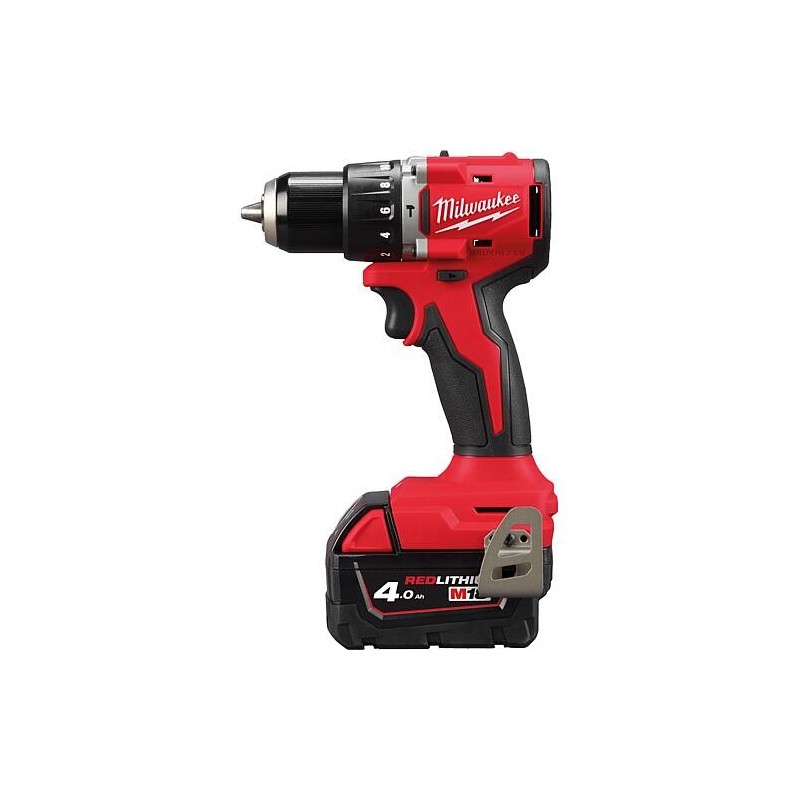 Perceuse-visseuse à percussion sans fil Milwaukee M18 BLPDRC-422 18 V avec 1x 2,0, 1x 4,0 Ah Batteries + Chargeurs