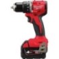 Perceuse-visseuse à percussion sans fil Milwaukee M18 BLPDRC-422 18 V avec 1x 2,0, 1x 4,0 Ah Batteries + Chargeurs