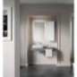 Armoire haute Kasari, 1 porte, blanc brillant, réversible, 300x900x170mm